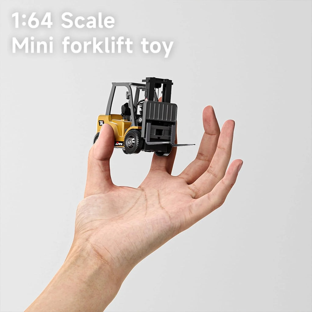 MicroCrew™ Mini RC Construction Series – Pocket Dump Truck, Excavator & Forklift Set
